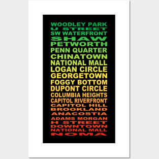 DC Neighborhoods Posters and Art